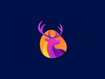 DeerHunt - logo design app app logo best logo best logo designer branding deer deer logo design drawing dribbble best shot gradient graphicbooss icon illustration logo logo 2020 minimal modern logo tranding vector