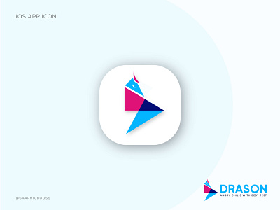 Drason - Modern D+S letter Logo | iOS app icon design (unused)