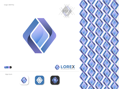 Lorex - modern logo design | iOs app icon