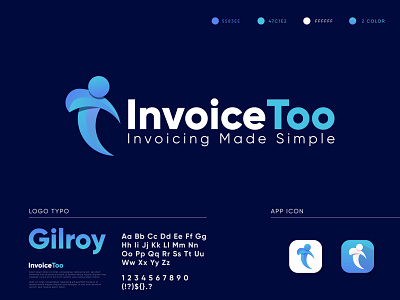 I+T for InvoiceToo | modern logo design app logo design best logo design branding and identity business company logo graphicbooss i letter identity branding invoicelogo invoicetools letter logo lettermark logo design logo grid logo mark modern logo software services t letter technology zahidbrand