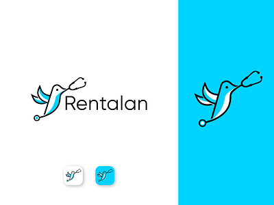 Rentalan - Logo Design | line art logo