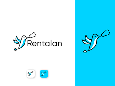 Rentalan - Logo Design | line art logo best logo designer brand design brand identity branding branding agency branding concept branding designer clinic coronavirus doctor logo flat logo helthcare logo line art logo logo 2020 logo mark medical logo minimalist logo modern logo zahidbrand