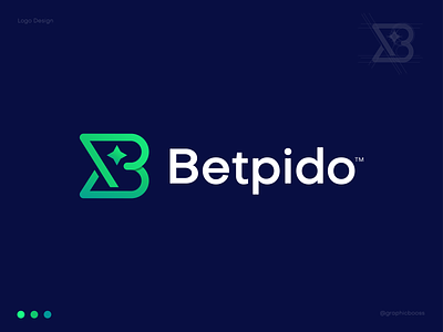 Betpido Logo Design | Modern logo b letter best logo best logo designer betting brand identity branding casino games casino online colorful logo cybersport esports gaming graphicbooss lettering lettermark logo minimal modern logo online betting logo sports logo