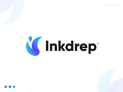 Inkdrep Logo Design | Modern Logo (unused