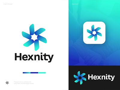 Hexnity Logo Design | Modern logo design (unused)