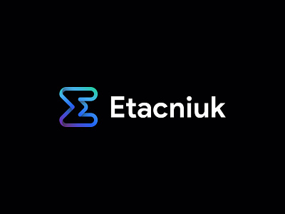 Etacniuk Logo concept | Technology logo | Modern Logo best logo designer brand identity branding creative logos ecommerce finch branding flat minimalist logo gradient gradient logo hire logo designe letter e line art logo logo trends 2021 modern modern logo monogram startup tech tech digital