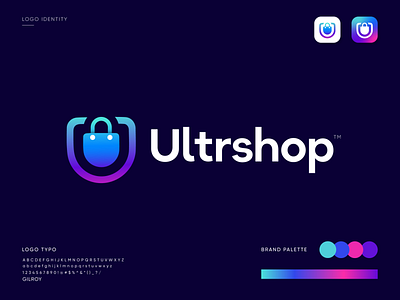 U letter logo | eCommerce logo | online shopping logo