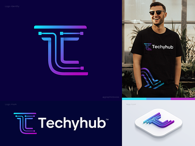 Techyhub | Tech company Logo