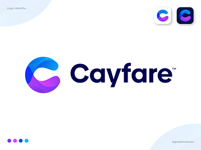 Cayfare Logo Design - C letter technology Logo a b c d e f g h i j k l m best logo designer brand identity branding colorful logo gradient hourglass sand timer it logo letter logo logo logo design modern logo overlapping logo software logo stand timer logo startup logo tech company tech logo technologies technology logo