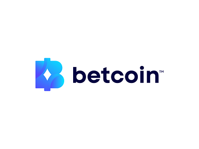 Betcoin Logo Design . Letter B + Bet + Crypto (Unused) betting betting branding bitcoin blockchain branding casino coin crypto crypto branding cryptocurrency currency ethereum finance gambling letter b logo logo design online betting logo sowtware technology