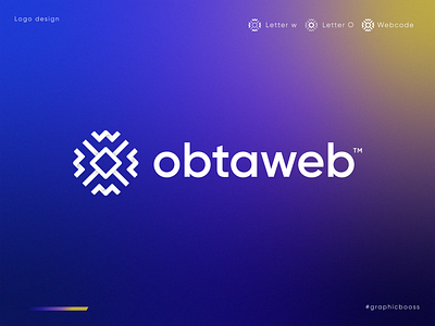 Letter O + W + Code | Obtaweb Logo Concept (unused)