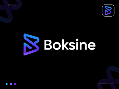 B+S Letter for Boksine | tech company branding