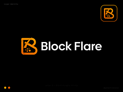 Block Flare Branding | Bitcoin Mining Logo Design bitcoin mining blockchain branding branding identity crypto crypto logo crypto wallet cryptocurrency cryptocurrency mining currency logo fintech logo logo design mining nft