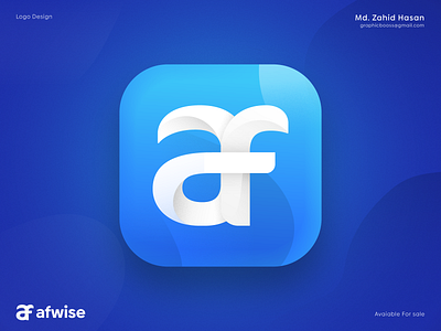 AF Letter App Logo Design
