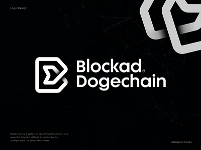 Blockad Dogechain Logo Design b logo blockchain blockchain logo brand identity branding coin creative nfts logo crypto cryptocurrency ecommerce logo logo design meta world metaverse logo modern logo nft marketplace nft product nfts symbol virtual logo