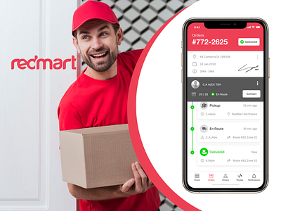 RedMart Delivery Supervisor App Redesign - UX Challange