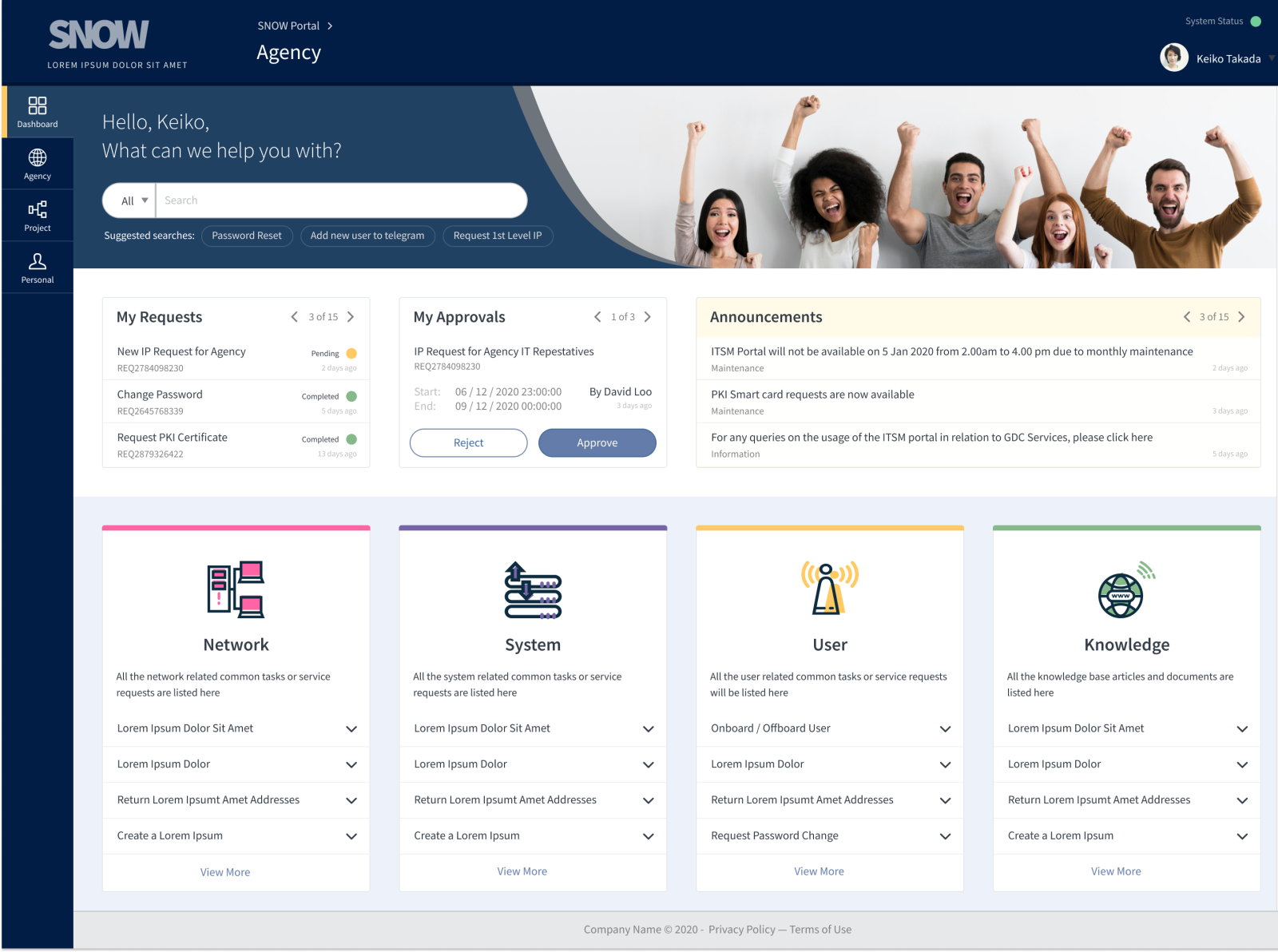 Management portal