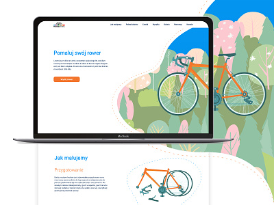 pomaluj rower - website bike bike service bike shop ui uiux website