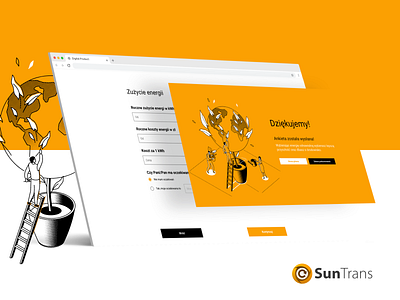 Suntrans form - UX/UI Website Design and Developing design eux euxpro form solar solar energy sun sun energy suntrans survey thank you page ui ux