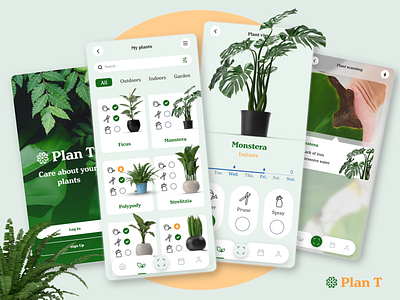 Plants app care - UI design