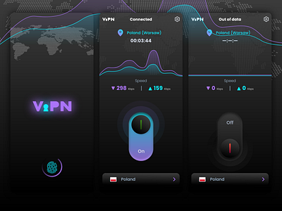 VPN app - UI design