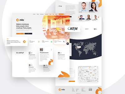 Software house website UI - Milo