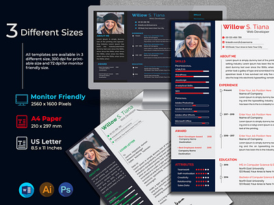 Clean Professional Creative and Modern Resume cover cover letter cover letter template cv cv design cv doc cv template cv word resume resume builder resume bundle resume clean resume cv resume design resume template resume template word resume templates resume with cover resume with photo resume word