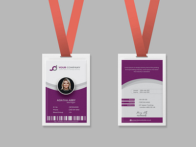 Employee Card / ID Card advertising brochure branding business card card creative design designer employe card design employee card design employee card design free employee card design psd free employee card design template id card design id card for employee illustration mmrsumon92