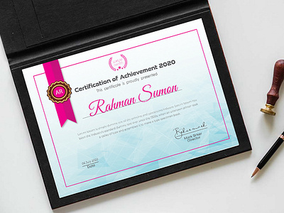 CERTIFICATE advertising brochure brochure design certificate certificate design clean creative design designer diploma diploma certificate graphic design graphicdesign illustration print print design probational certificate product design