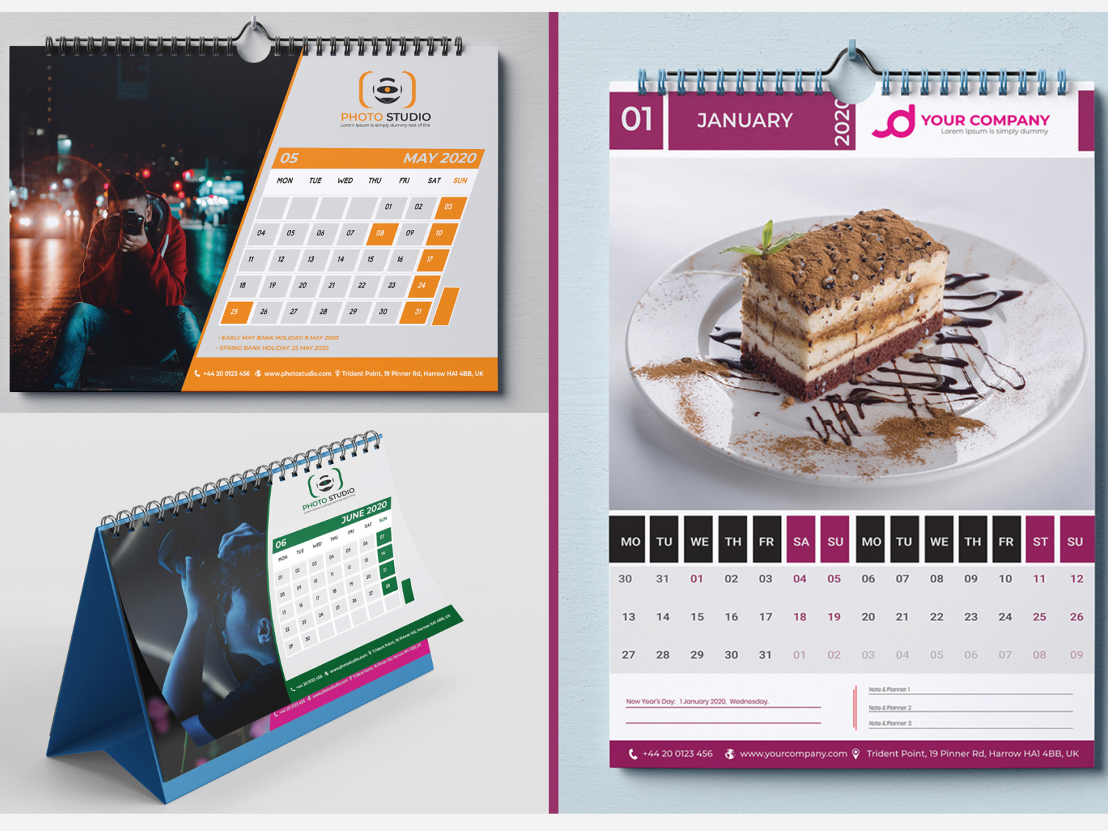 Desk or Wall Calendar Design by M M Rahman Sumon on Dribbble