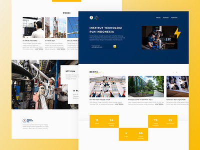 Institute of technology PLN website exploration collage design exploration redesign ui ui ux uidesign uiux uiux design uiuxdesign uiuxdesigner university ux ux designer uxdesign web design webdesign website website design websites