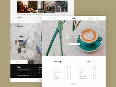 Coffee - Cafe Landing Page coffee design exploration landing page ui ux website
