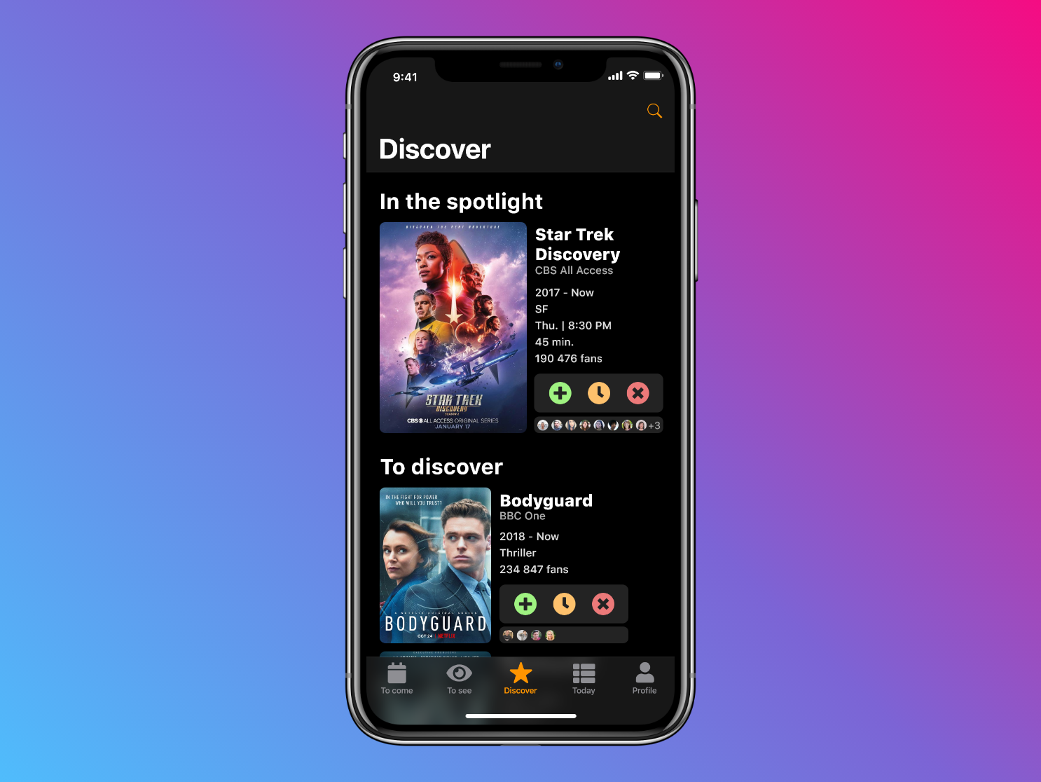 TV Shows App | Discover Tab by Constant Jeanson on Dribbble