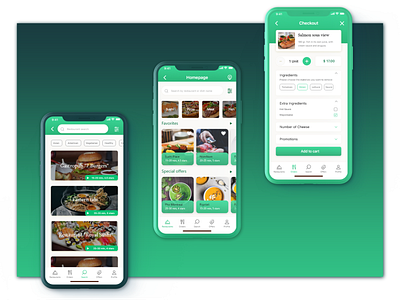 Food delivery application app branding design logo ui ux