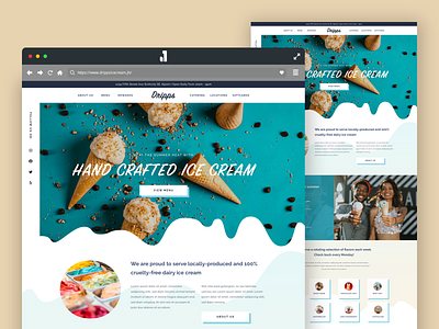 2019 Weekly Design #32/52 adobe xd business design dessert ice cream ice cream shop ui uidesign uipractice web website