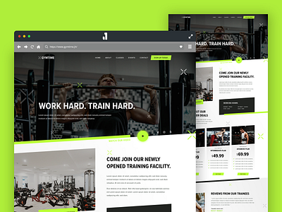 2019 Weekly Design #35/52 adobe xd business design exercise fitness gym gymnastics landing page personal training ui uidesign uipractice web website