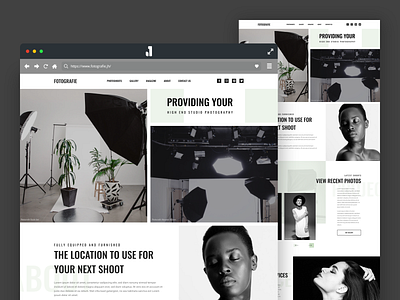 2019 Weekly Design #37/52 adobe xd black and white design photography photography studio photography website photoshoot ui uidesign uipractice web website