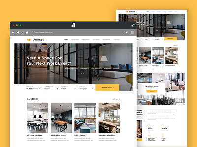 2019 Weekly Design #41/52 adobe xd business design homepage homepage design office office space ui uidesign uipractice web website