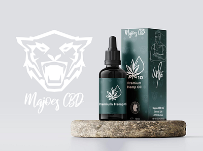 Majoes CBD package Design design graphic design illustration logo package package design tiger