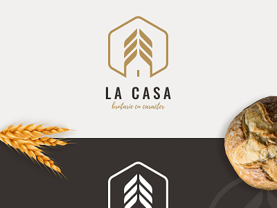 Propunere - Logo - La Casa branding clean design flat icon logo minimal type typography vector