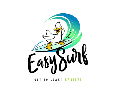 Logo for surf school "Easy Surf"