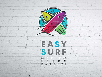 Logo for surf school "Easy Surf"