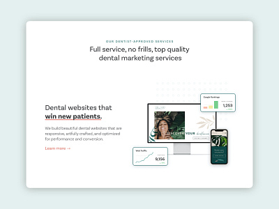 Wonderist Agency - New Site v1 Preview agency branding business dental dentist design illustration marketing web webdesign website