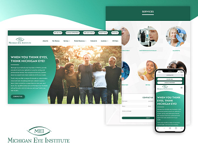 Michigan Eye Institute New Website Design & Build graphic design uiux web development website design