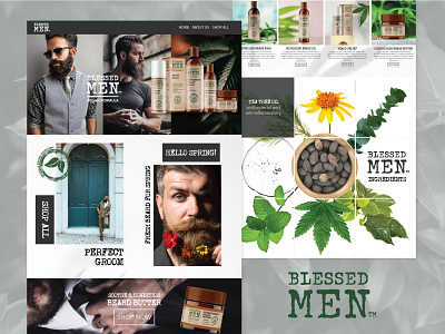 Blessed Men - Website Build design uiux web development website design