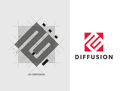 2G+DIFFUSION brand brand design branding design graphic design logo logo design monogram logo rebranding vector