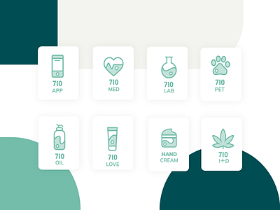 710 -  Medical Cannabis icon Set