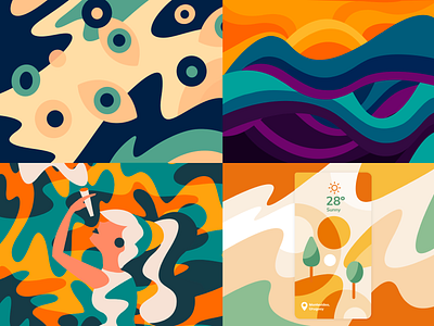 Top 4 2020 2020 abstract colors illustrations