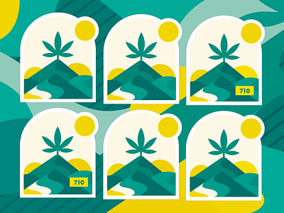 710 - Medical Cannabis cannabis colors illustration marihuana medical cannabis