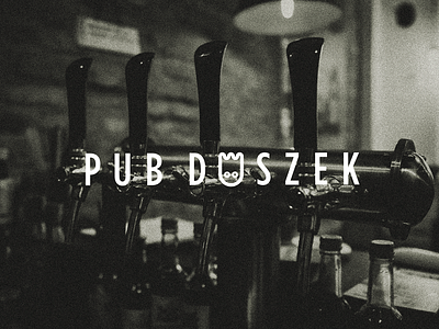 Pub Duszek {Ghost} branding design flat ghost logo logotype pub type typography vector